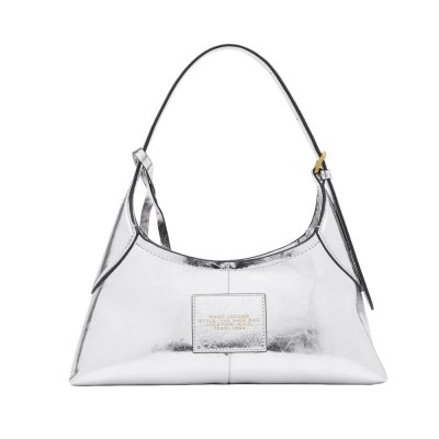 THE SMALL BELTED SACK IN METALLIC CRINKLE LEATHER